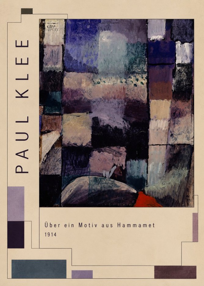 Paul Klee Über Ein Motiv Aus Hammamet No2 - Poster