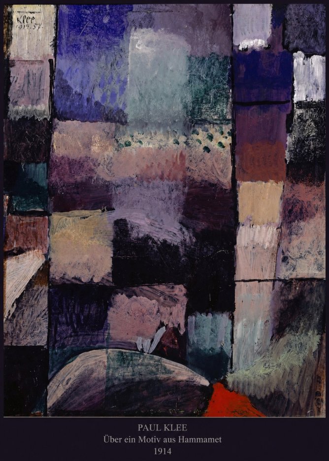 Paul Klee Über Ein Motiv Aus Hammamet No5 - Poster