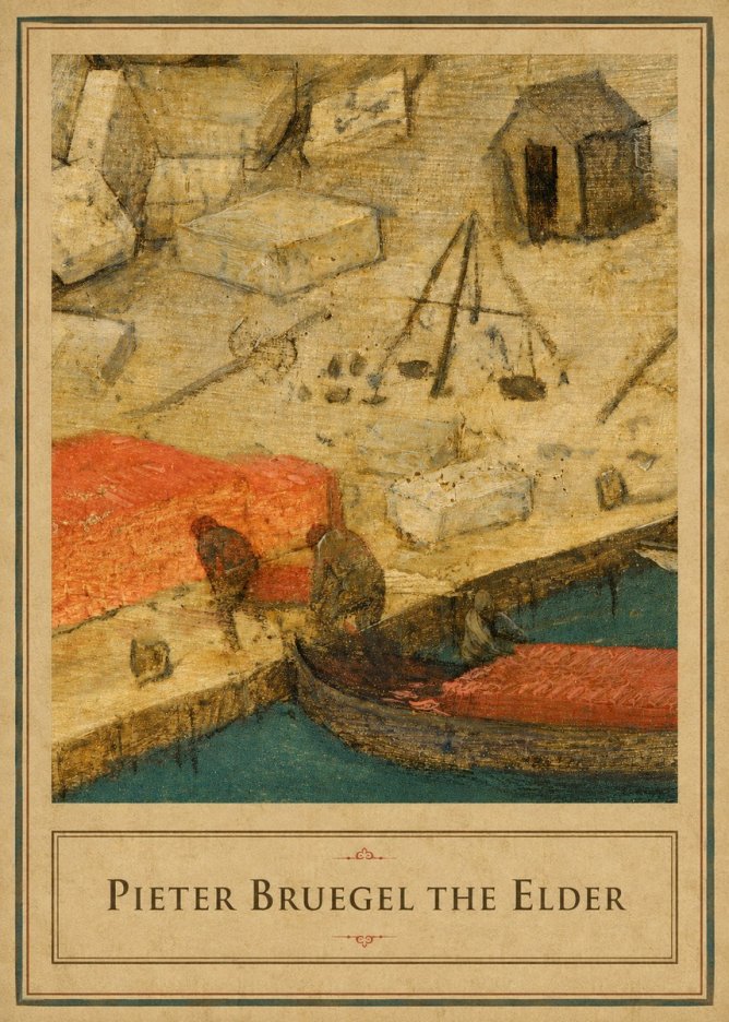 Pieter Bruegel A Harbor Scene Detail No1 - Poster