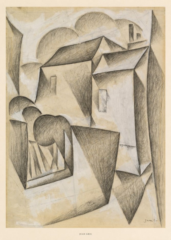 Juan Gris Houses in Paris No5 - Poster