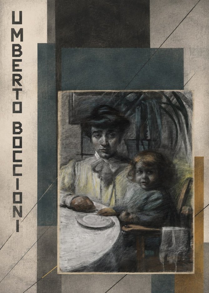 Umberto Boccioni Mother and Sister No4 - Poster