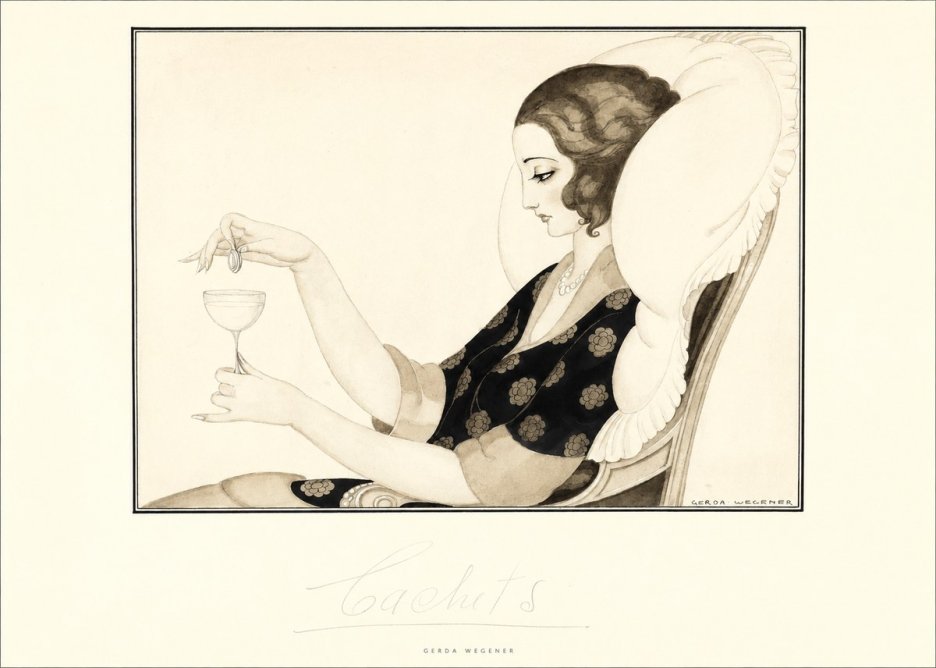 Gerda Wegener Cachets No5 - Poster