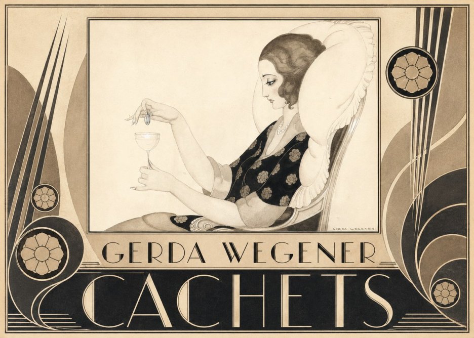 Gerda Wegener Cachets No6 - Poster