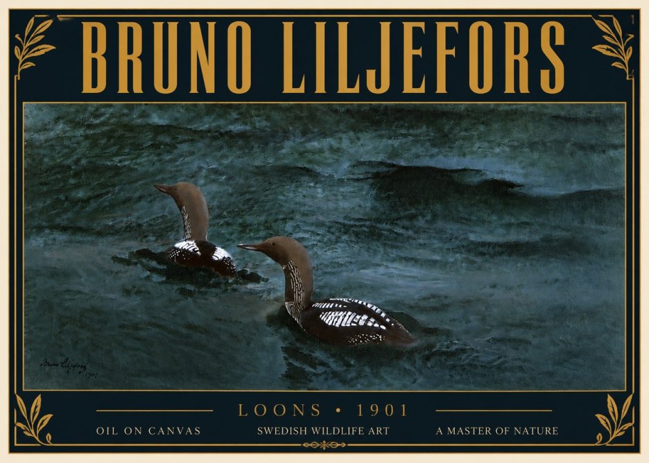 Bruno Liljefors Loons · 1901 No6 - Poster