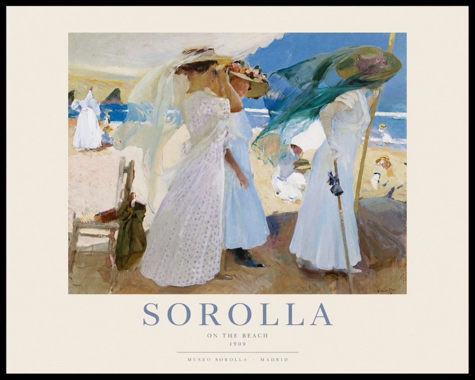 Sorolla On the Beach No1 - Poster