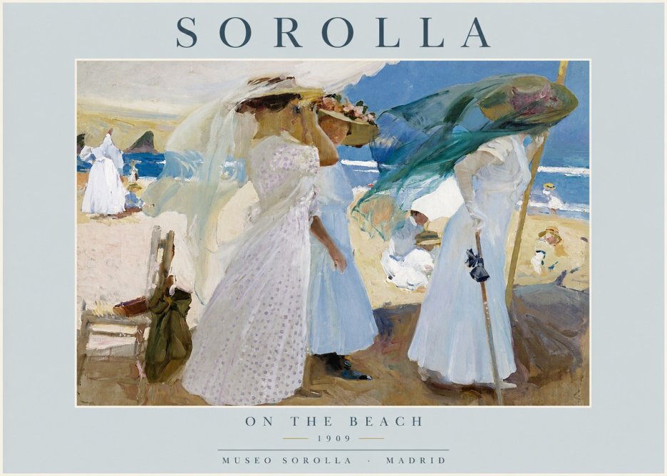 Sorolla On the Beach No2 - Poster
