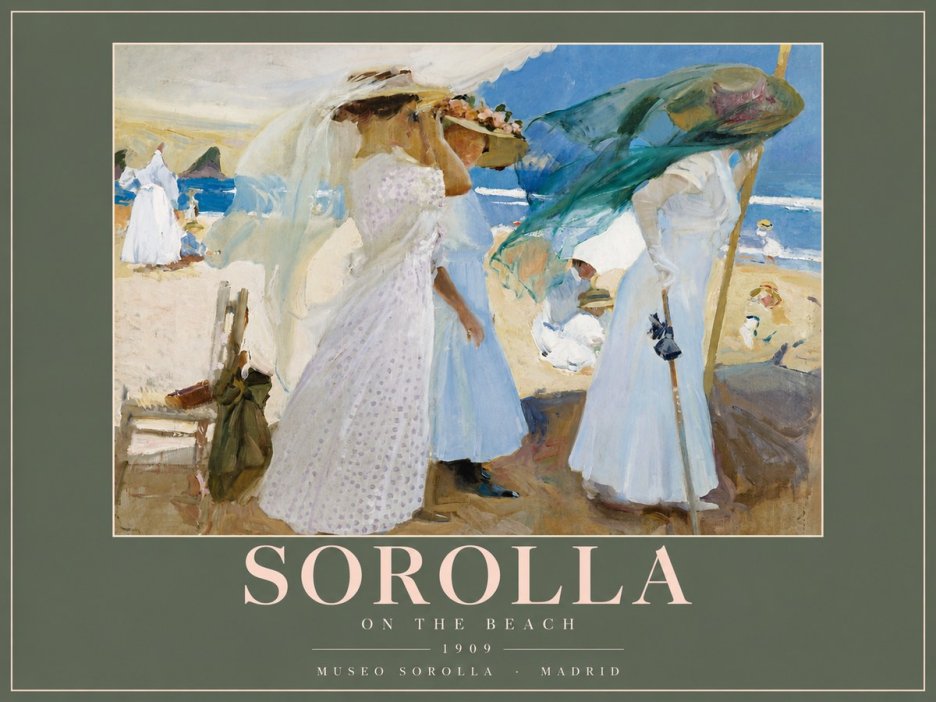 Sorolla On the Beach No4 - Poster