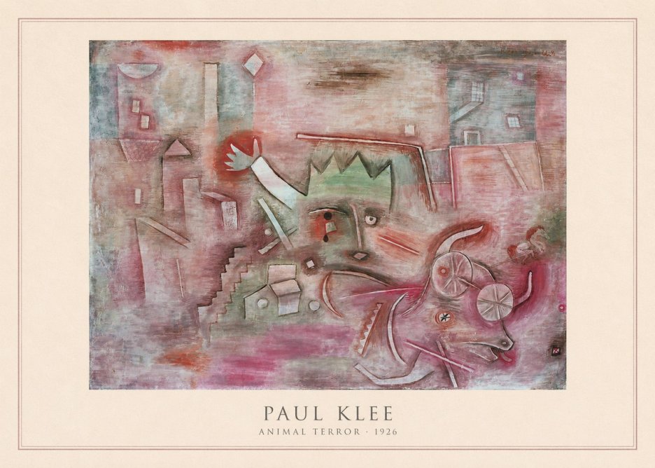 Paul Klee Animal Terror No4 - Poster