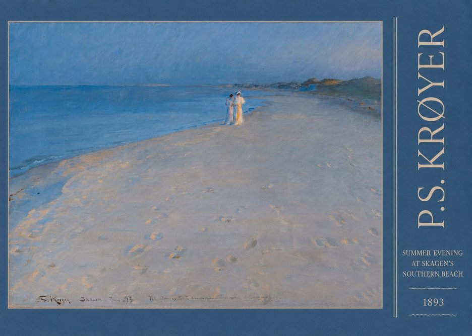 P.S. Krøyer Summer Evening at Skagen's Southern Beach No3 - Poster