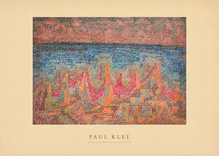 Paul Klee Abstract Gridded Composition No4 - Poster