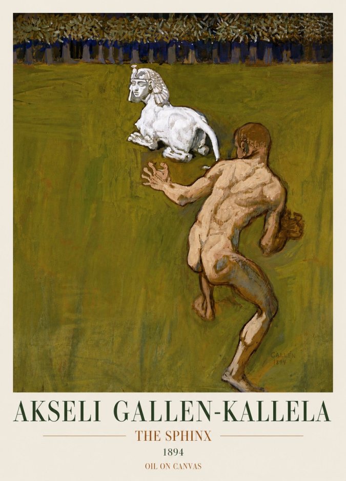 Akseli Gallen-Kallela Väinämöinen's Kantele No4 - Poster