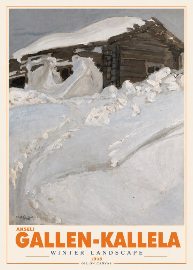 Akseli Gallen-Kallela Winter Landscape II No3 - Poster