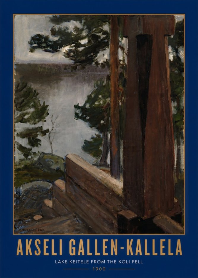 Akseli Gallen-Kallela Lake Keitele from the Koli Fell No2 - Poster