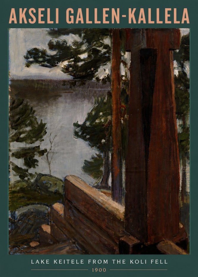 Akseli Gallen-Kallela Lake Keitele from the Koli Fell No5 - Poster