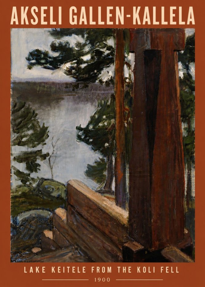 Akseli Gallen-Kallela Lake Keitele from the Koli Fell No6 - Poster