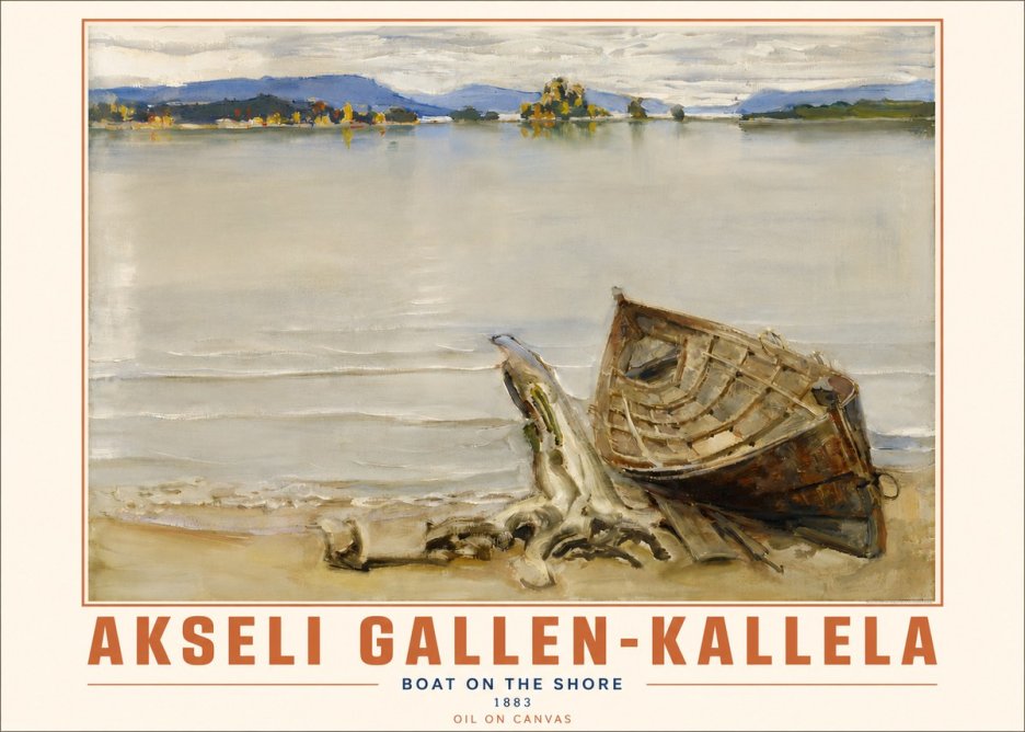 Akseli Gallen-Kallela Boat on the Shore No4 - Poster