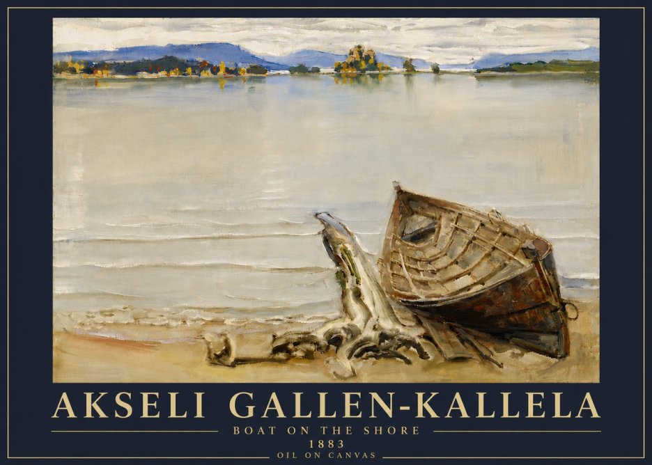 Akseli Gallen-Kallela Boat on the Shore No6 - Poster