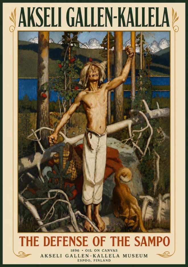 Akseli Gallen-Kallela The Defense of the Sampo No5 - Poster