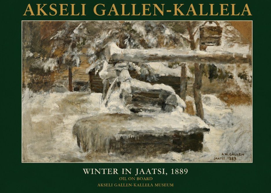 Akseli Gallen-Kallela Winter in Jaatsi, 1889 No3 - Poster