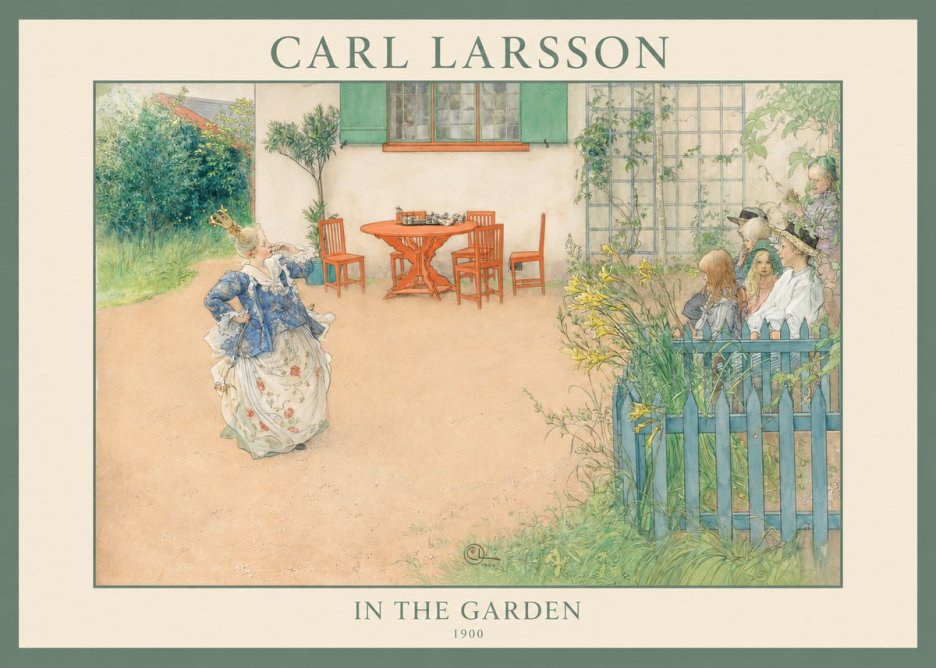 Carl Larsson In the Garden No1 - Poster