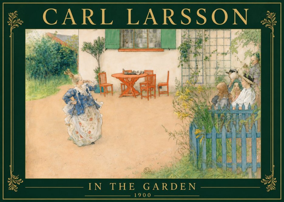 Carl Larsson In the Garden No6 - Poster