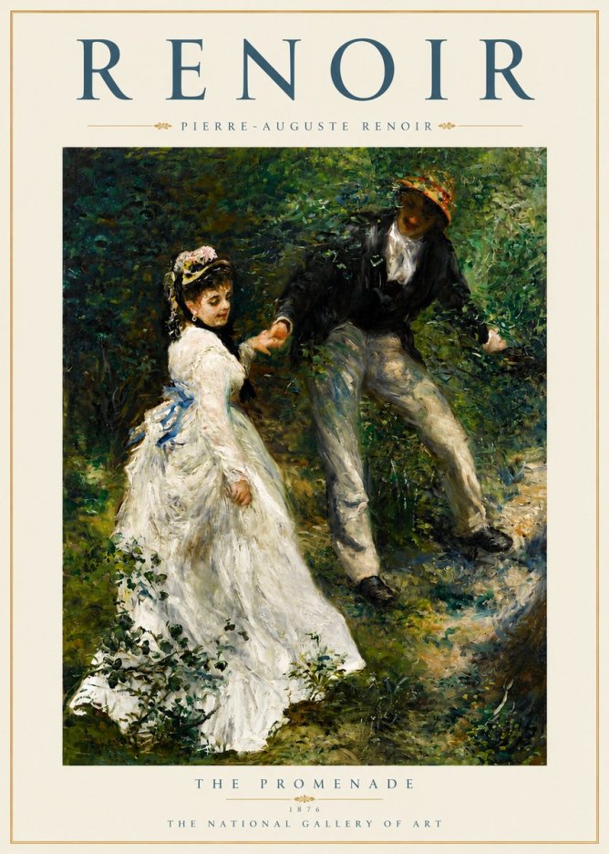 Renoir The Promenade No4 - Poster