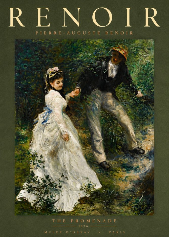 Renoir The Promenade No5 - Poster