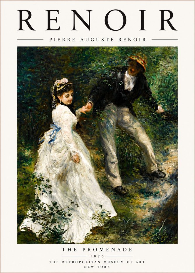 Renoir The Promenade No6 - Poster