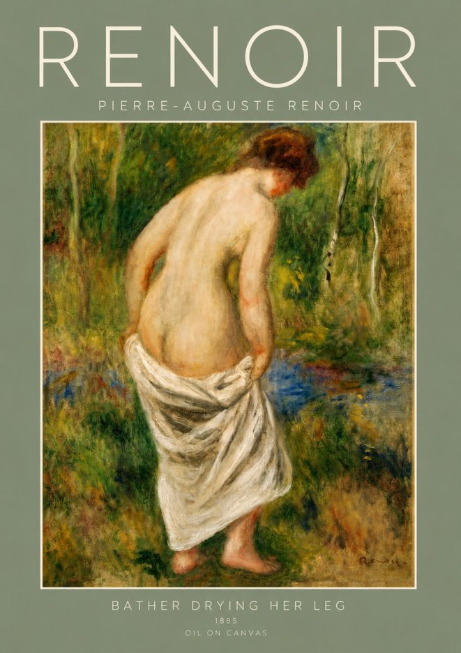 Renoir Young Bather No4 - Poster