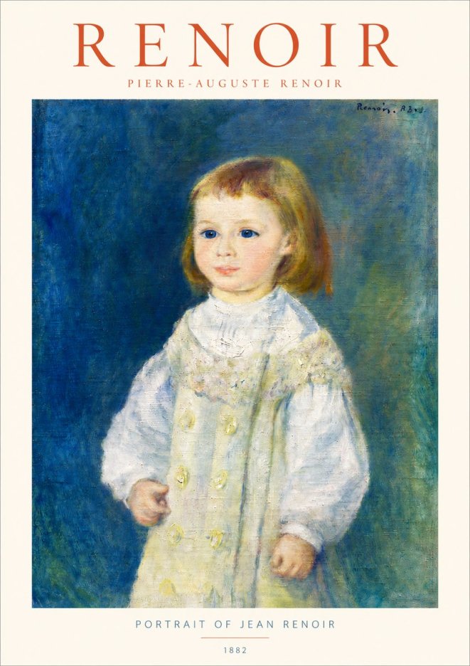Renoir Portrait of Jean Renoir No3 - Poster