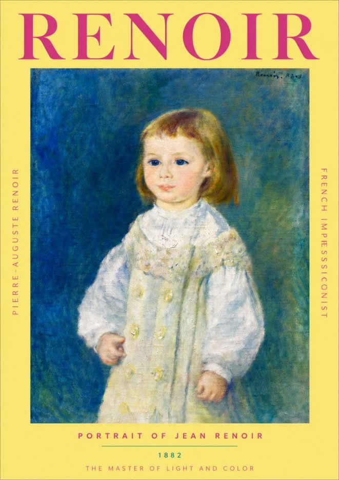 Renoir Portrait of Jean Renoir No4 - Poster