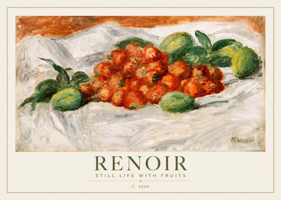 Renoir Still Life with Fruits No2 - Poster