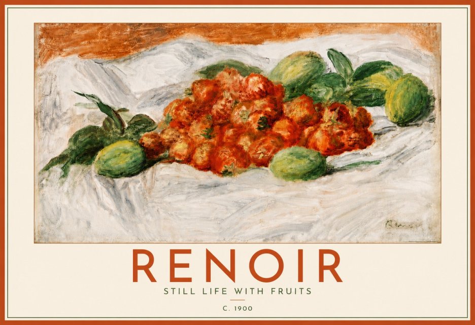 Renoir Still Life with Fruits No6 - Poster