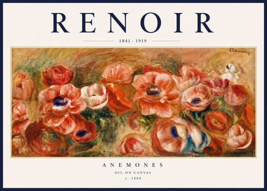Renoir Anemones No6 - Poster
