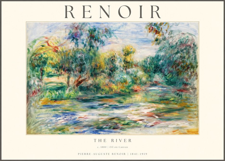 Renoir The River No1 - Poster