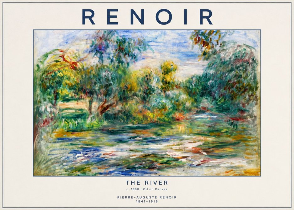 Renoir The River No2 - Poster