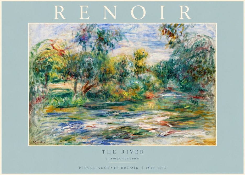 Renoir The River No3 - Poster