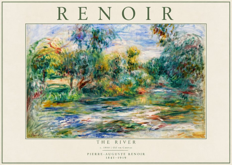 Renoir The River No4 - Poster