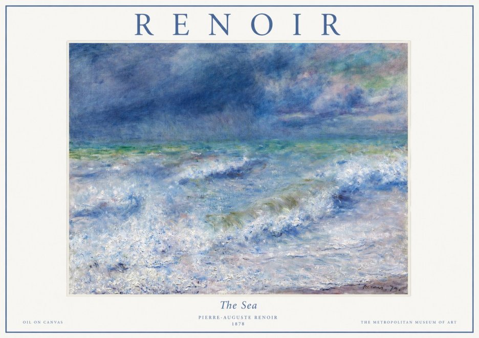 Renoir The Sea No1 - Poster