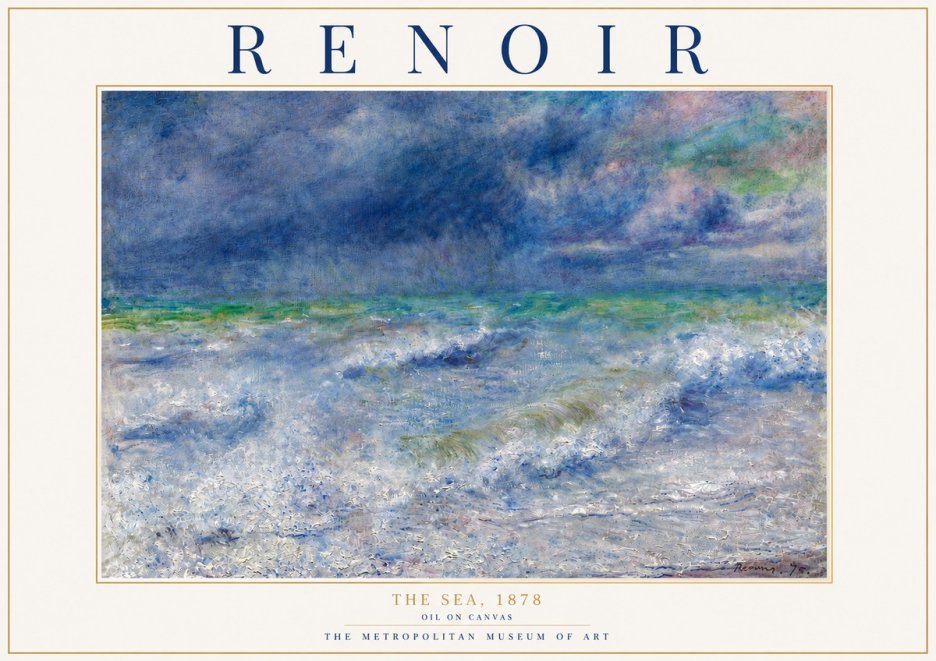 Renoir The Sea No6 - Poster