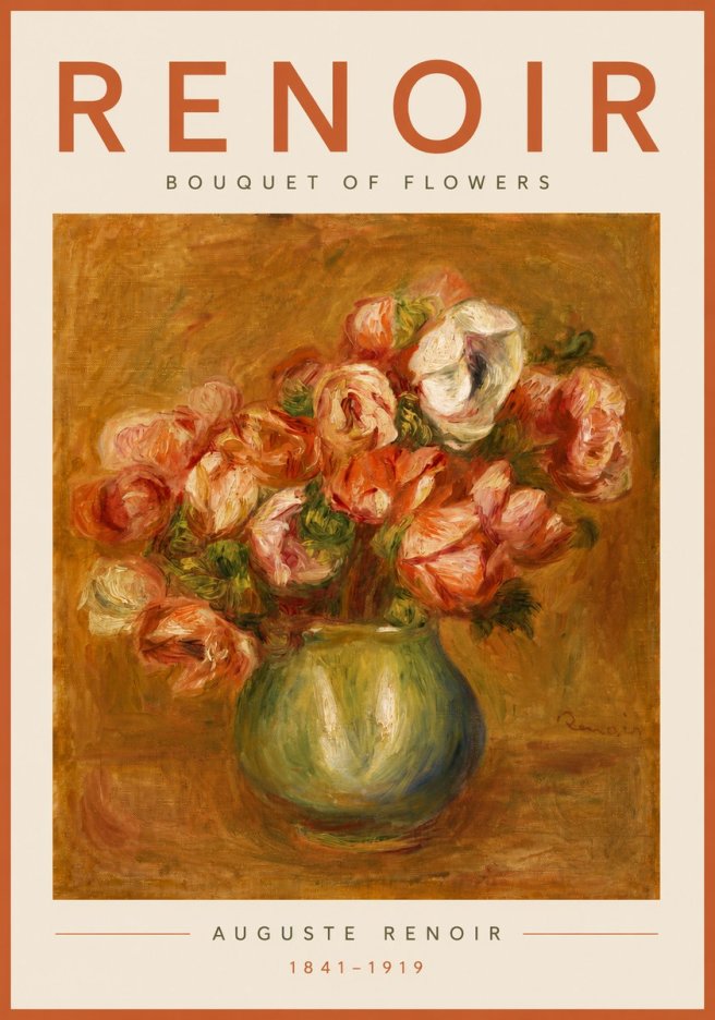 Renoir Bouquet of Flowers No5 - Poster