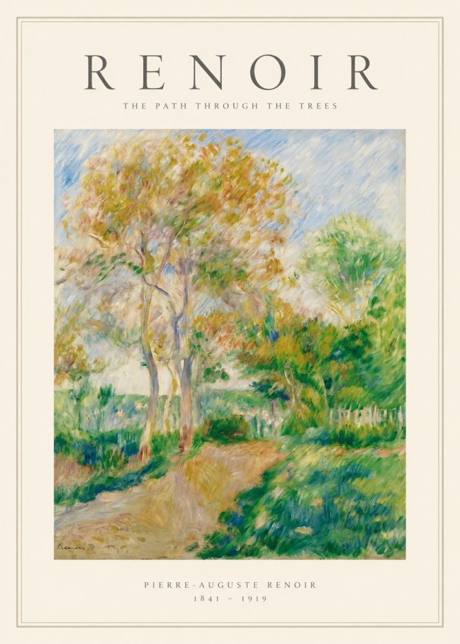 Renoir The Path Through the Trees No1 - Poster