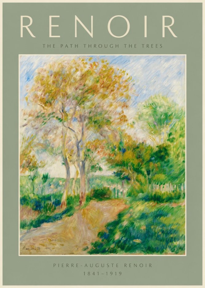 Renoir The Path Through the Trees No2 - Poster