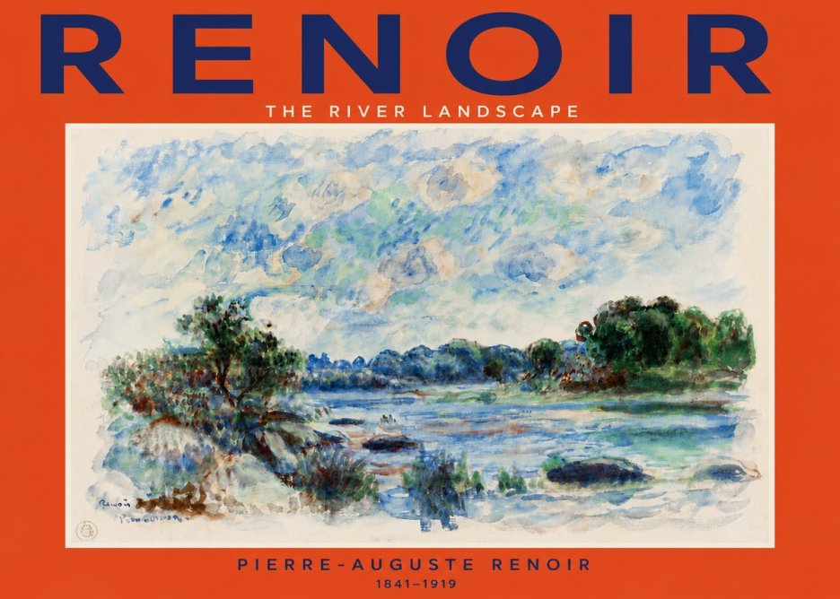 Renoir The River Landscape No5 - Poster