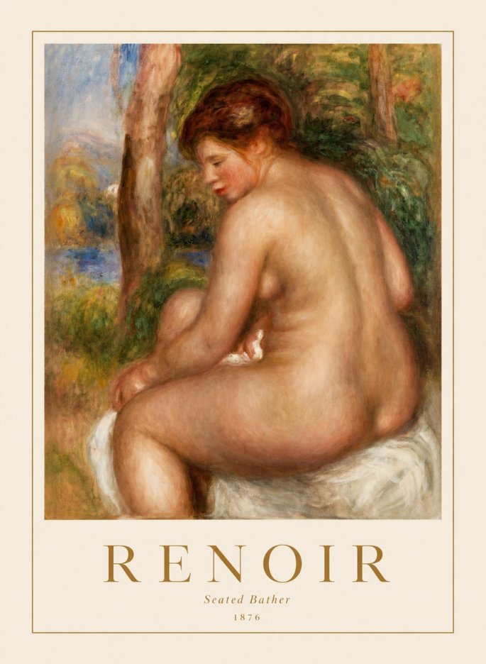 Renoir Seated Bather No1 - Poster