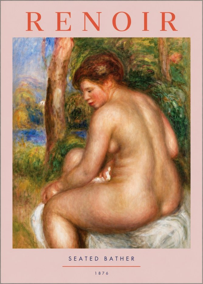 Renoir Seated Bather No2 - Poster
