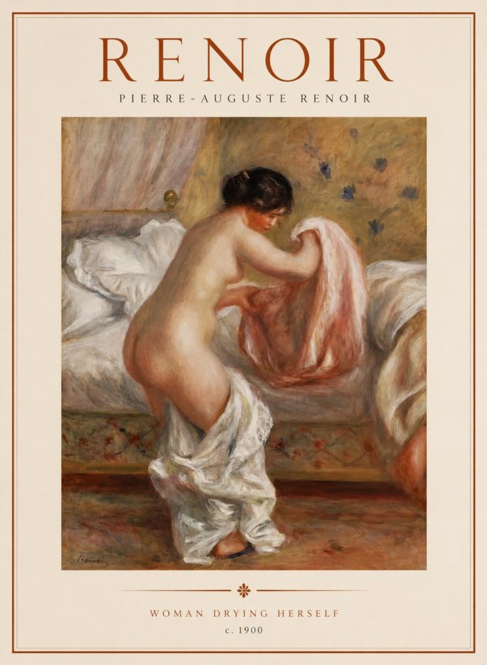 Renoir Woman Drying Herself No1 - Poster