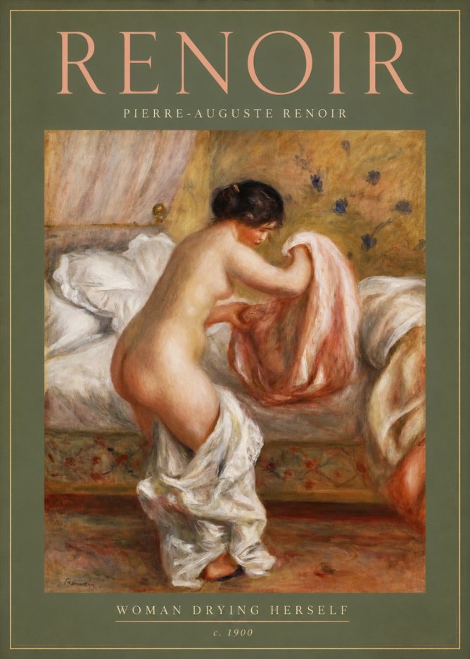 Renoir Woman Drying Herself No2 - Poster