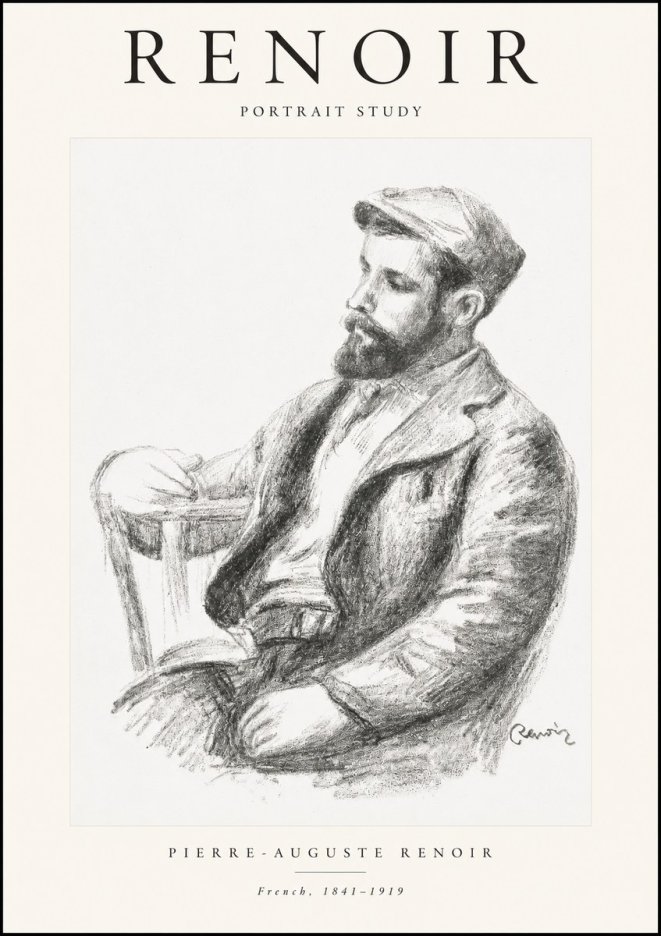 Renoir Portrait Study II No1 - Poster