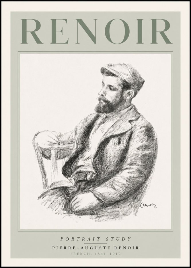 Renoir Portrait Study II No3 - Poster